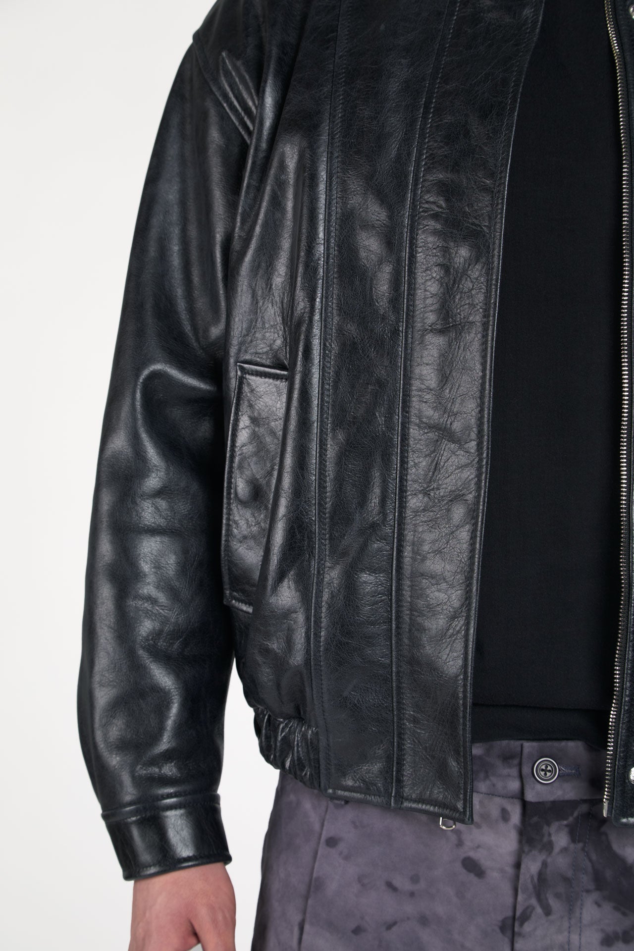 LEATHER BOMBER JACKET - PRE-ORDER