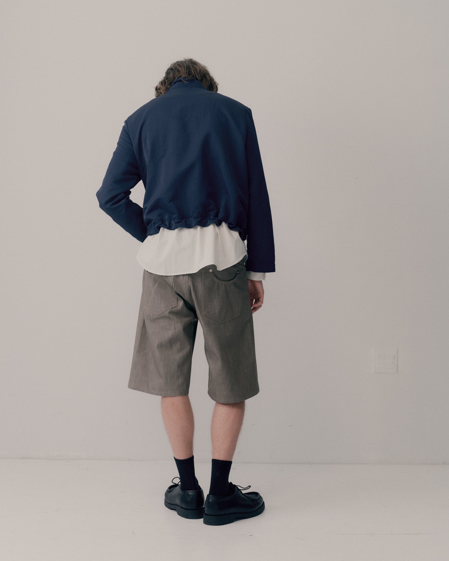 CORE DENIM SHORTS - BEIGE