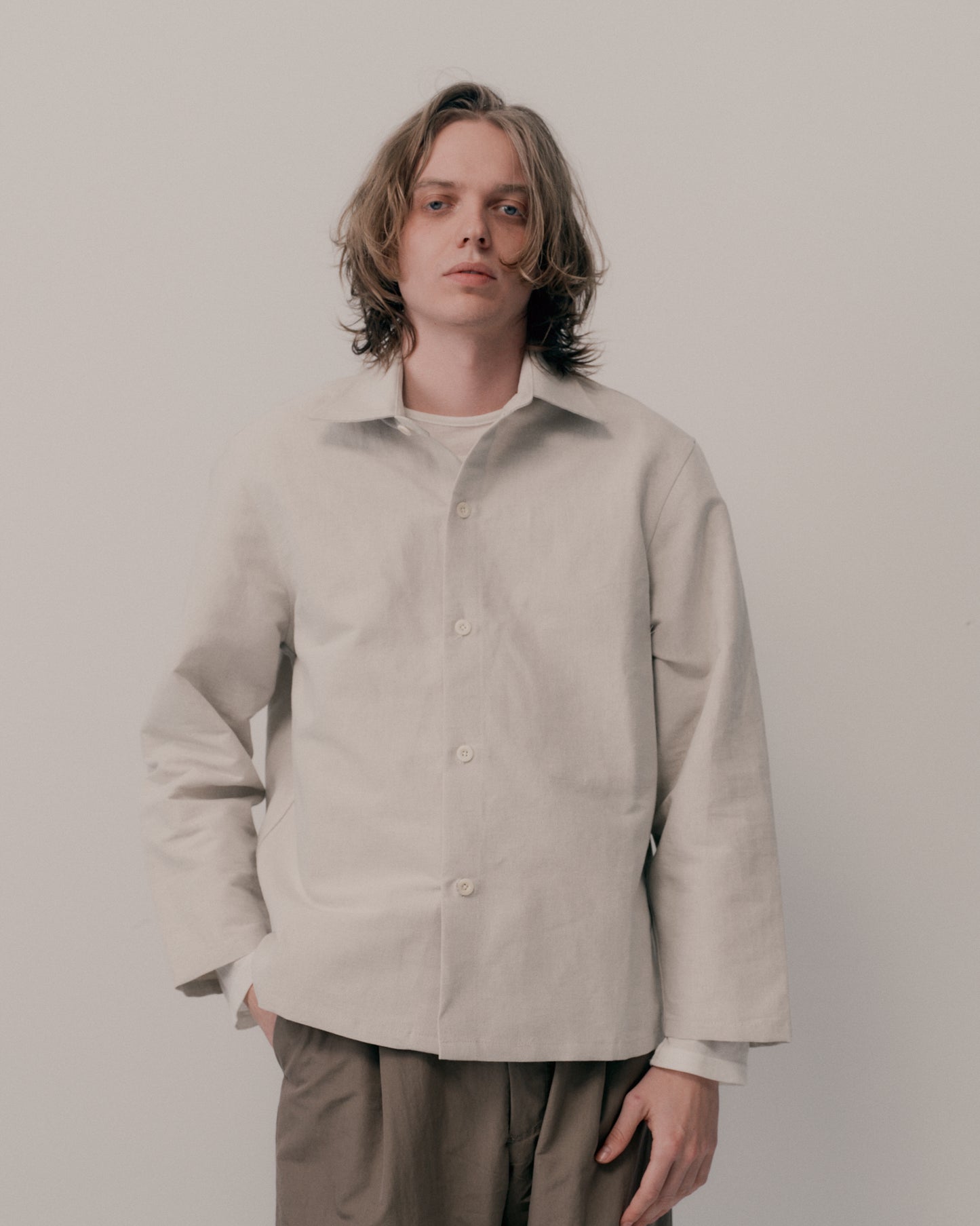 THE SEBRELL SHIRT - BEIGE
