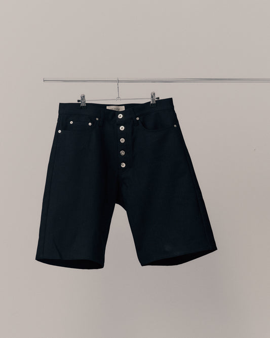 CORE DENIM SHORTS - BLACK