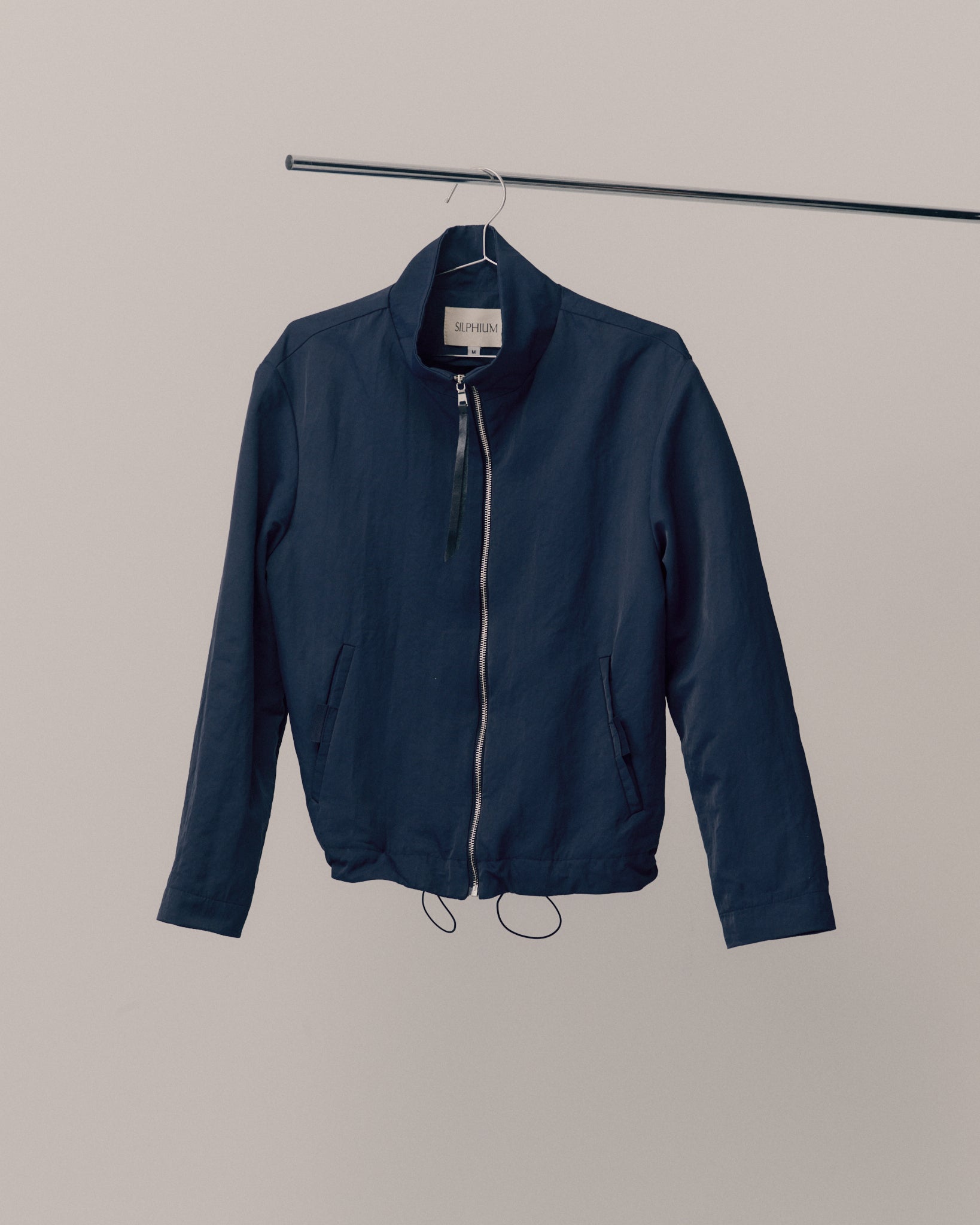 THE ZIP UP JACKET - NAVY – SILPHIUM STUDIO