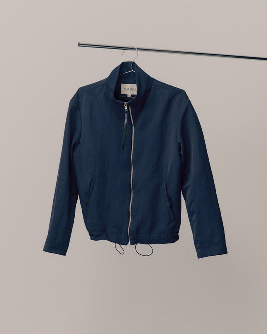 THE ZIP UP JACKET - NAVY