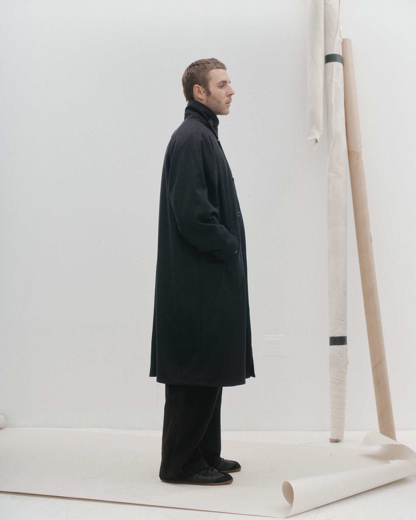 THE CAR COAT - CHARCOAL