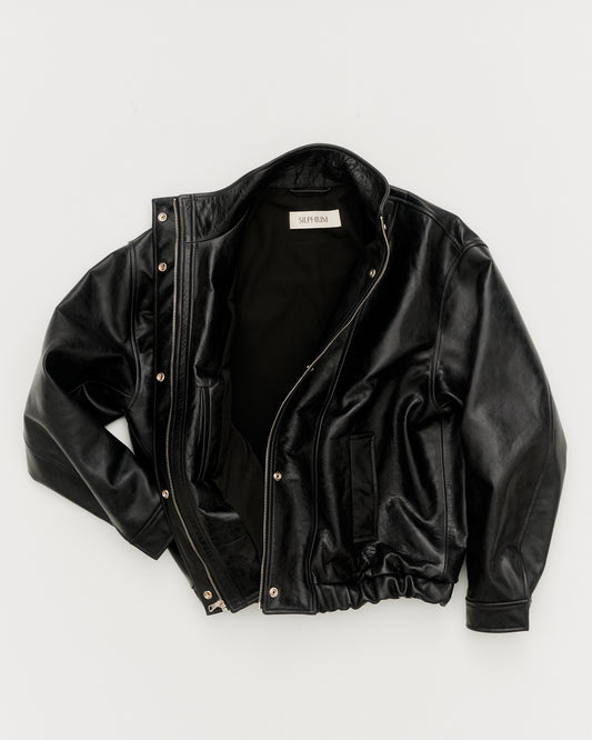 THE BOMBER JACKET - LEATHER