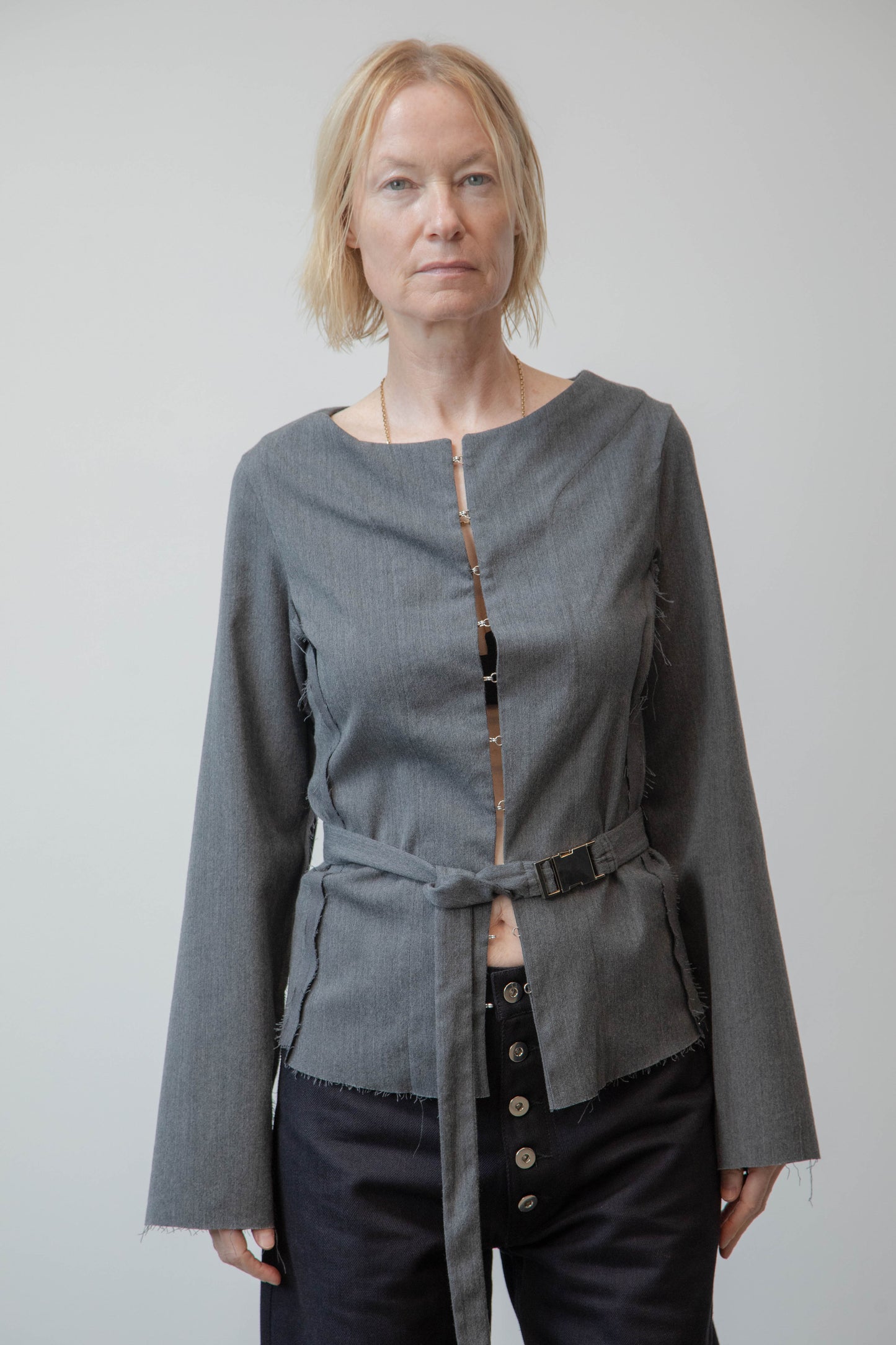 RAW EDGE BLAZER - WOOL