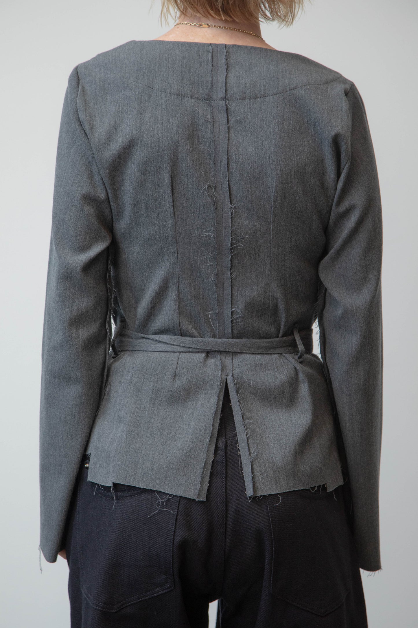 RAW EDGE BLAZER - WOOL