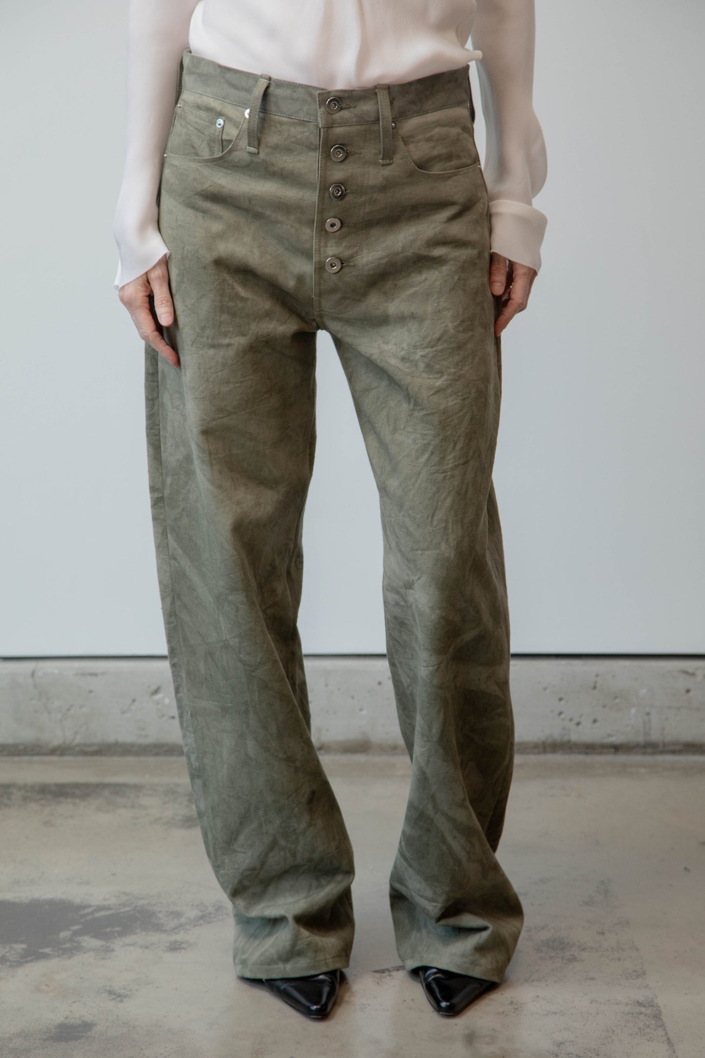DYED CAMO DENIM