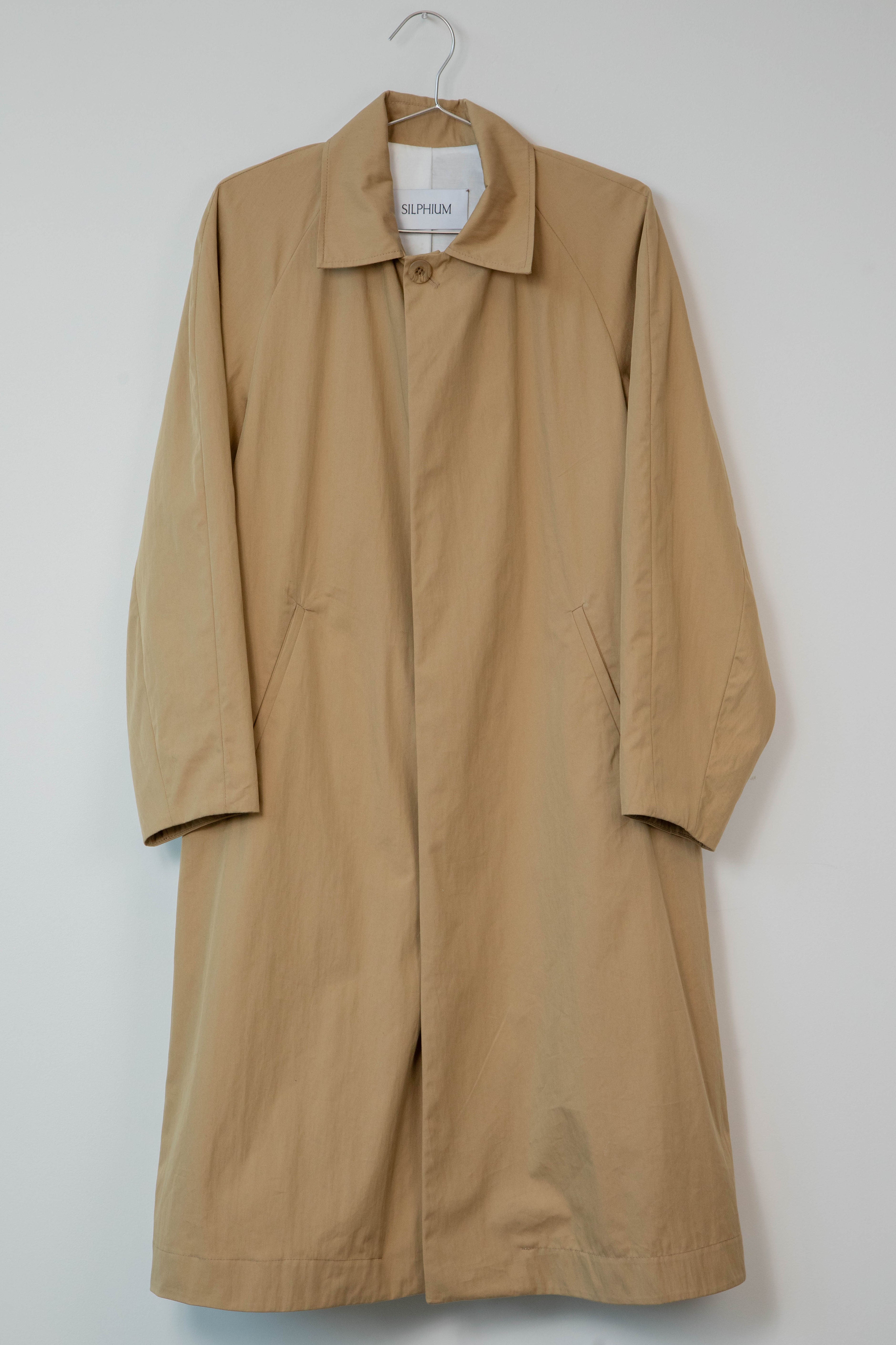 CAR COAT - KHAKI – SILPHIUM STUDIO