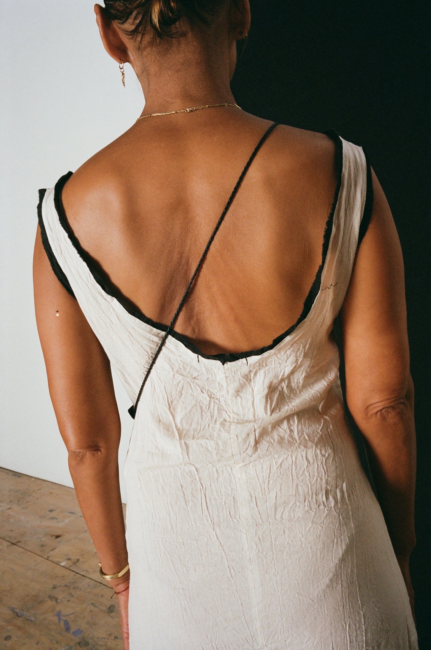 MUSLIN CRINKLE DRESS