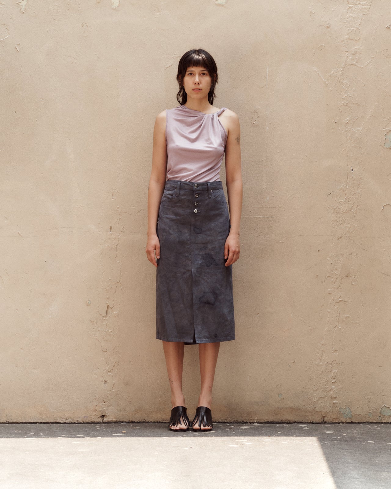 LOGWOOD CORE DENIM SKIRT