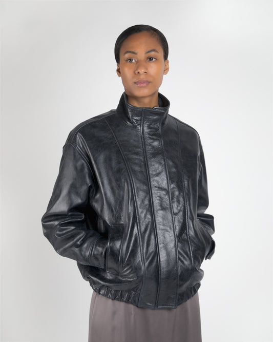 LEATHER BOMBER JACKET - PRE-ORDER