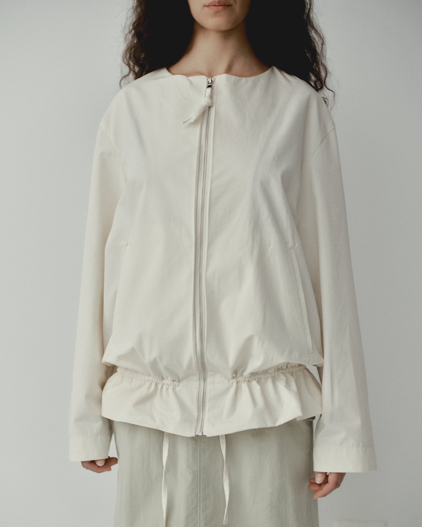 THE PEPLUM JACKET - WHITE