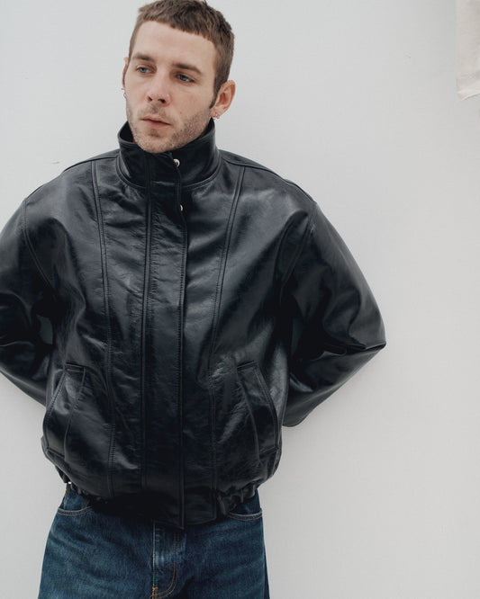 THE BOMBER JACKET - LEATHER