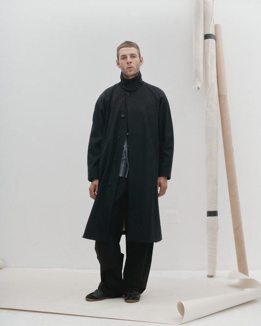 THE CAR COAT - CHARCOAL