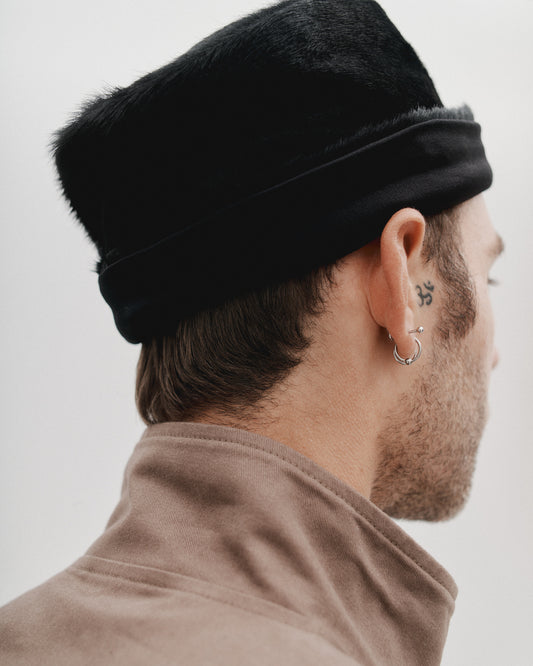THE PILL BOX HAT - COWHIDE