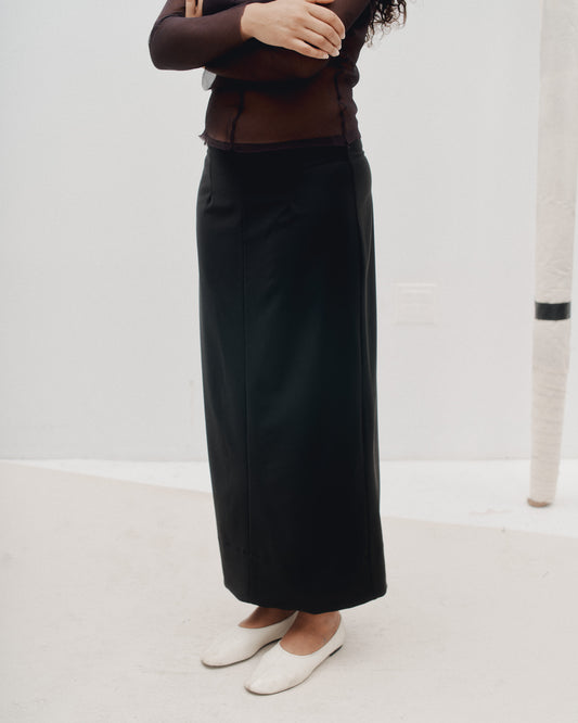 THE SLIP SKIRT - BLACK
