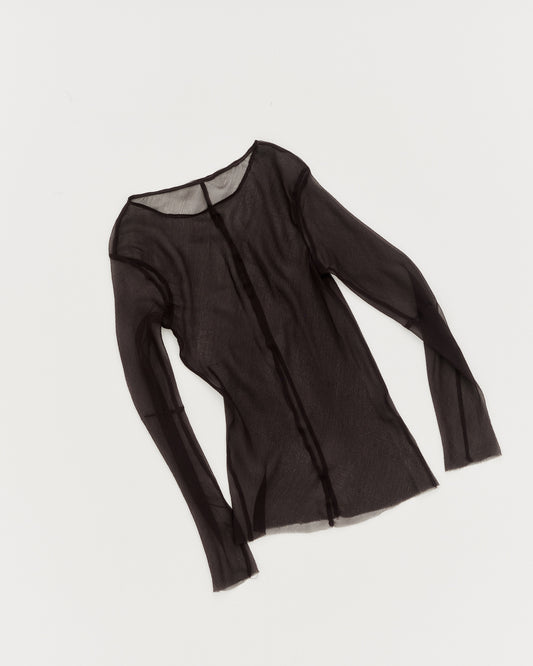 THE DART LONG SLEEVE - EGGPLANT