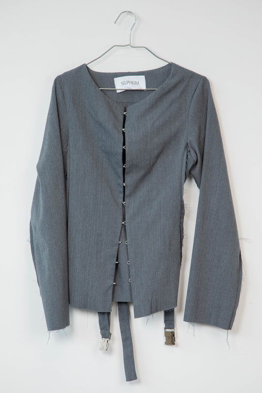 RAW EDGE BLAZER - WOOL