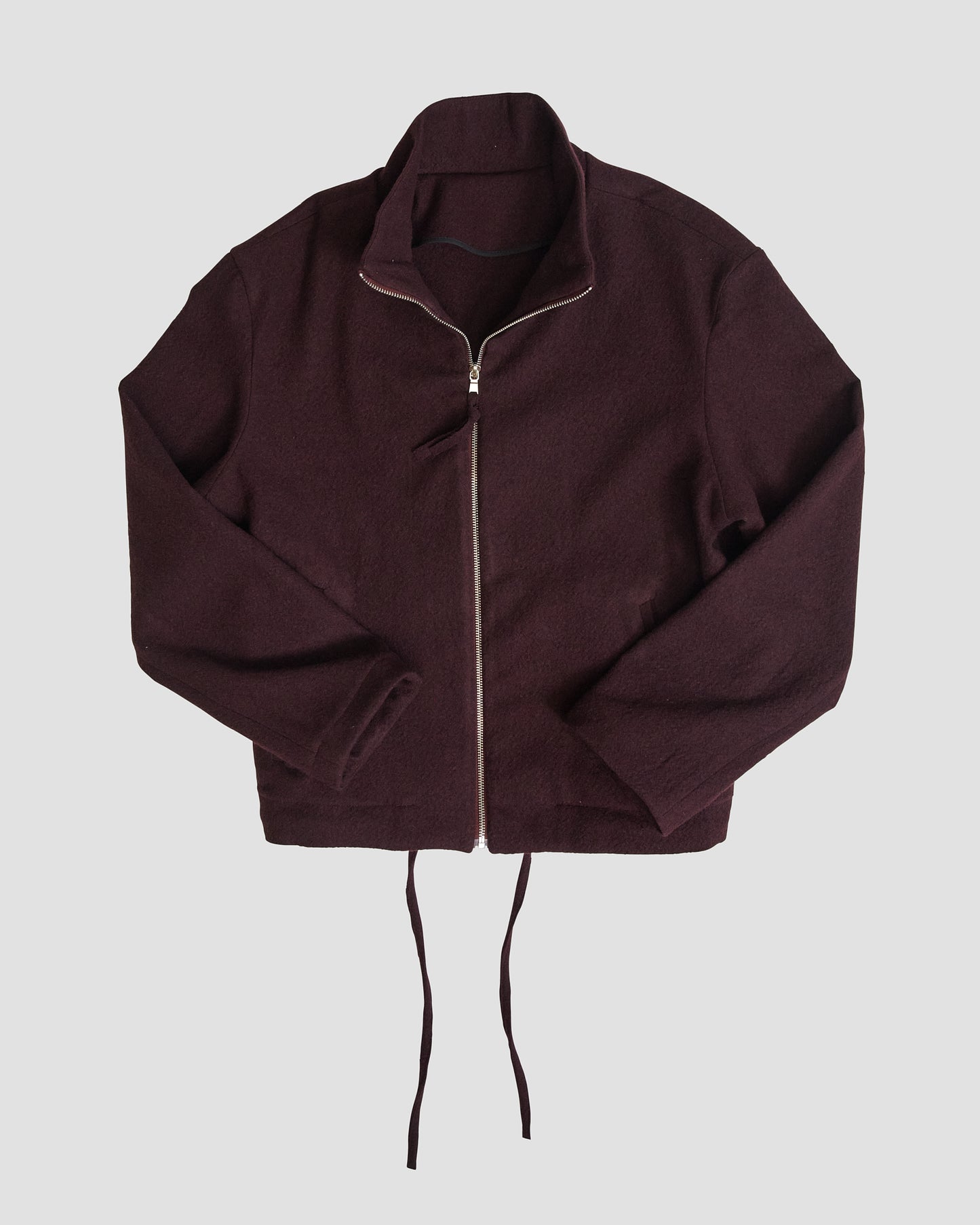 ZIP UP JACKET - PLUM