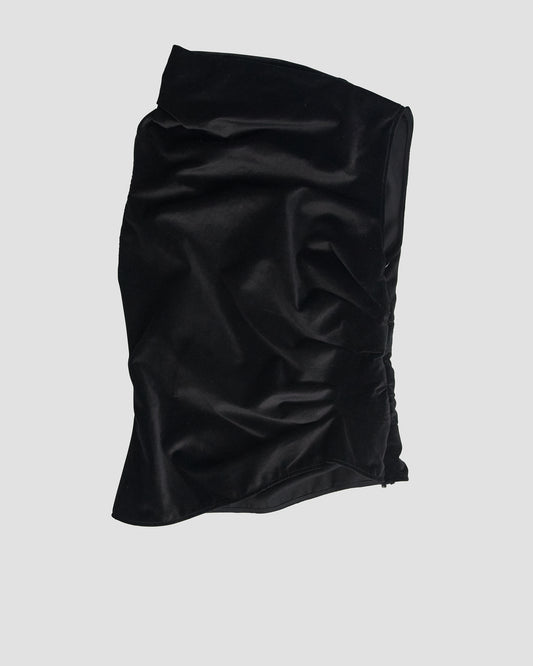 TWIST TOP - BLACK VELVET