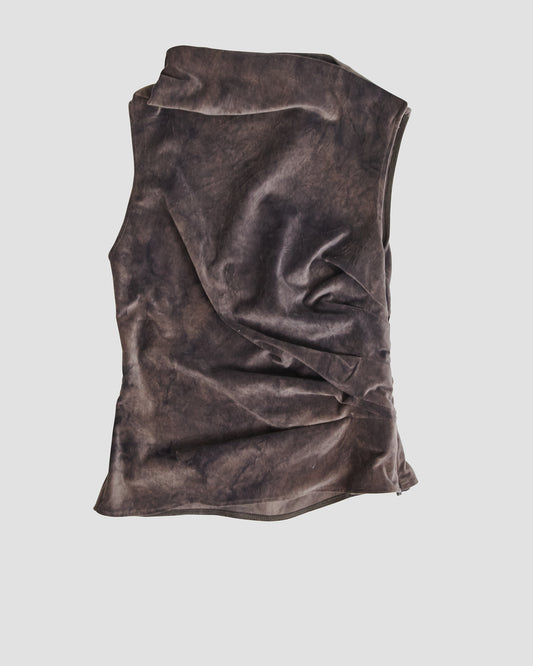THE TWIST TOP - DYED VELVET