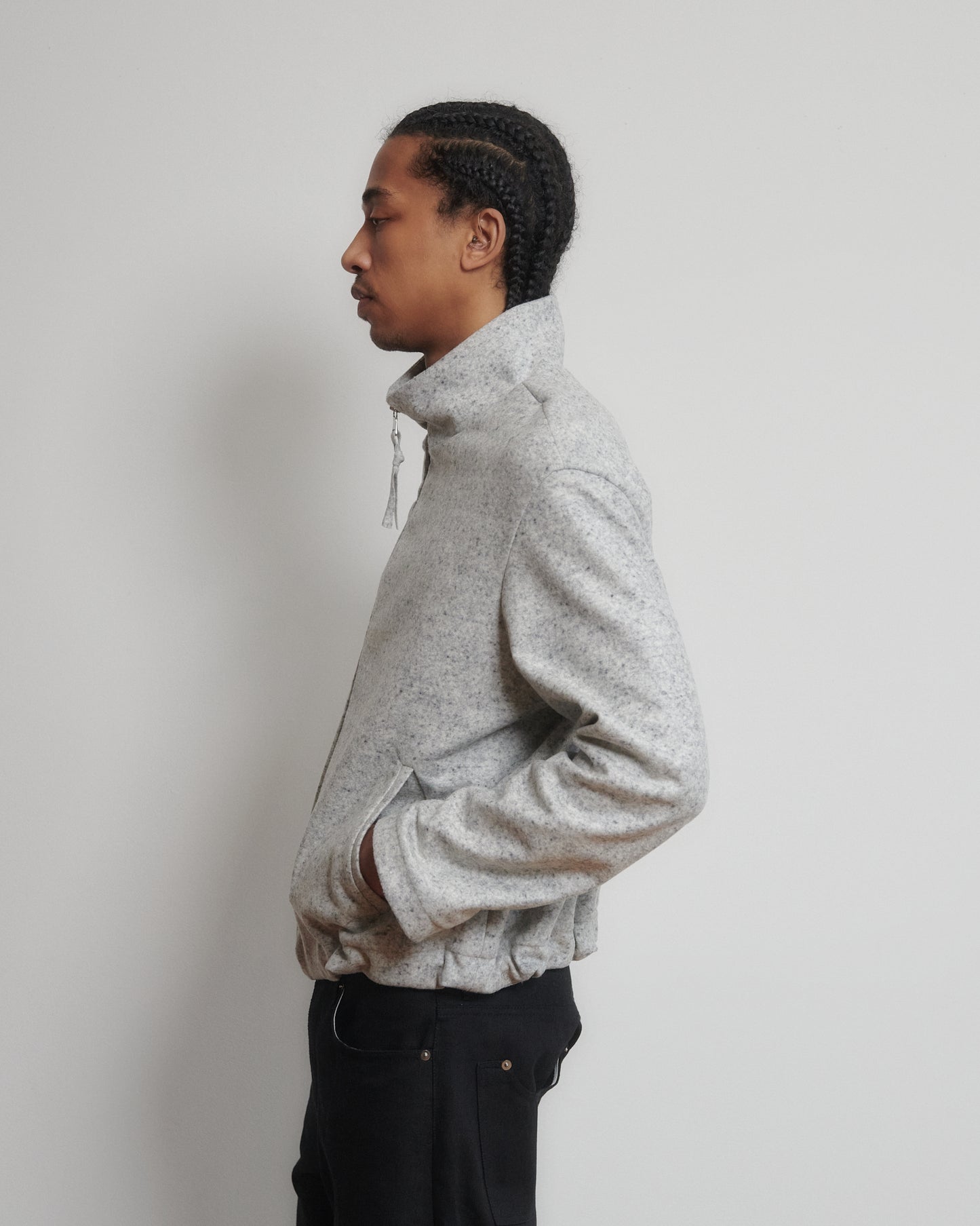 ZIP UP JACKET - GREY