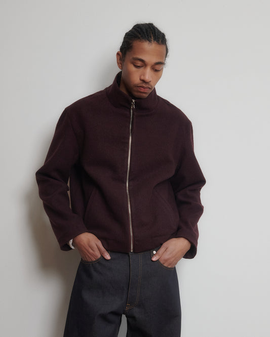 *PRE-ORDER* ZIP UP JACKET - PLUM