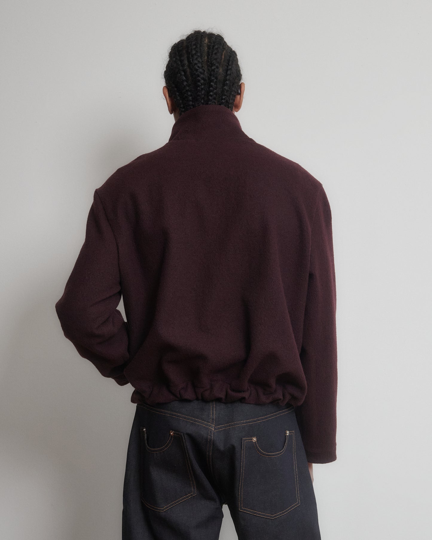 ZIP UP JACKET - PLUM