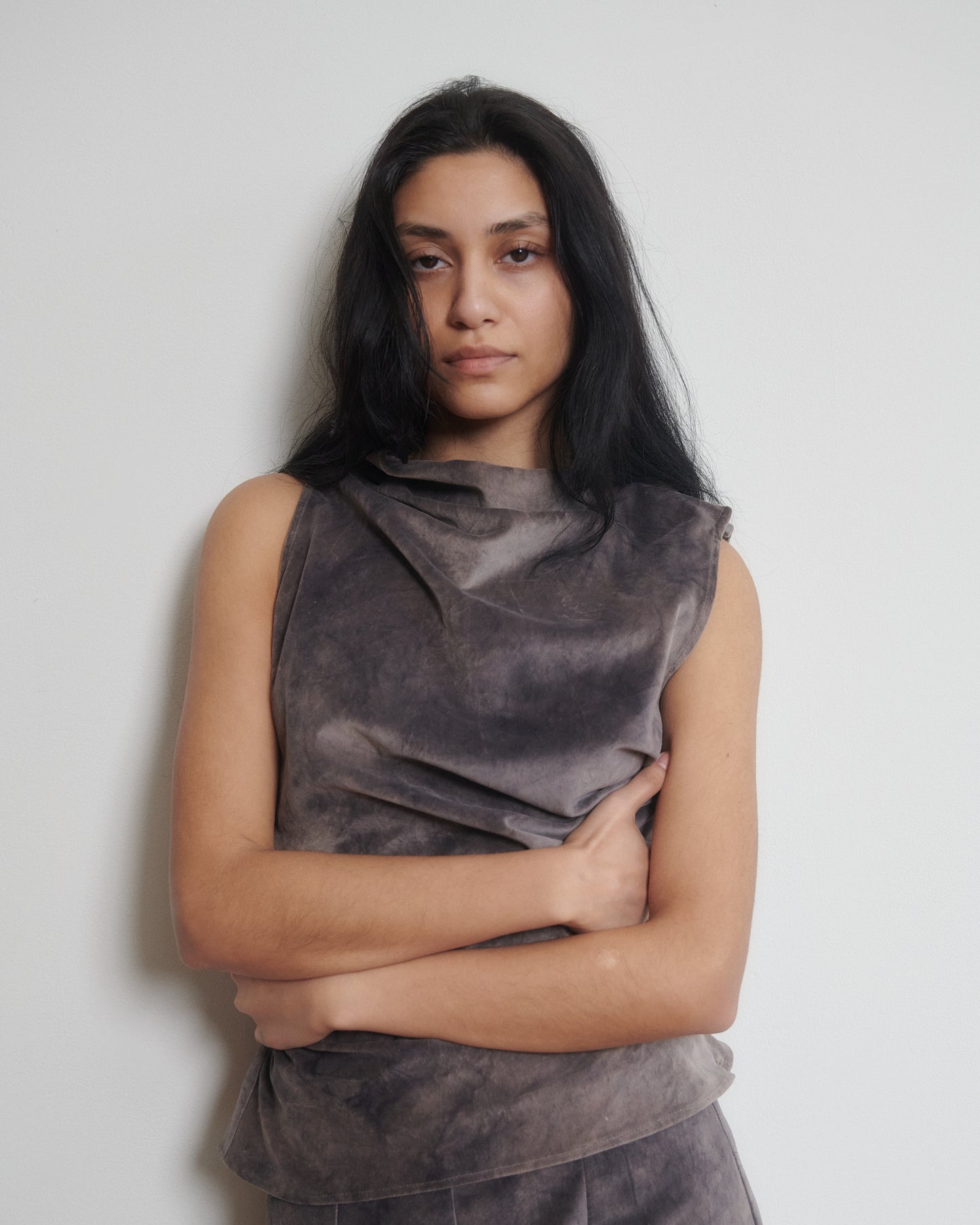 THE TWIST TOP - DYED VELVET
