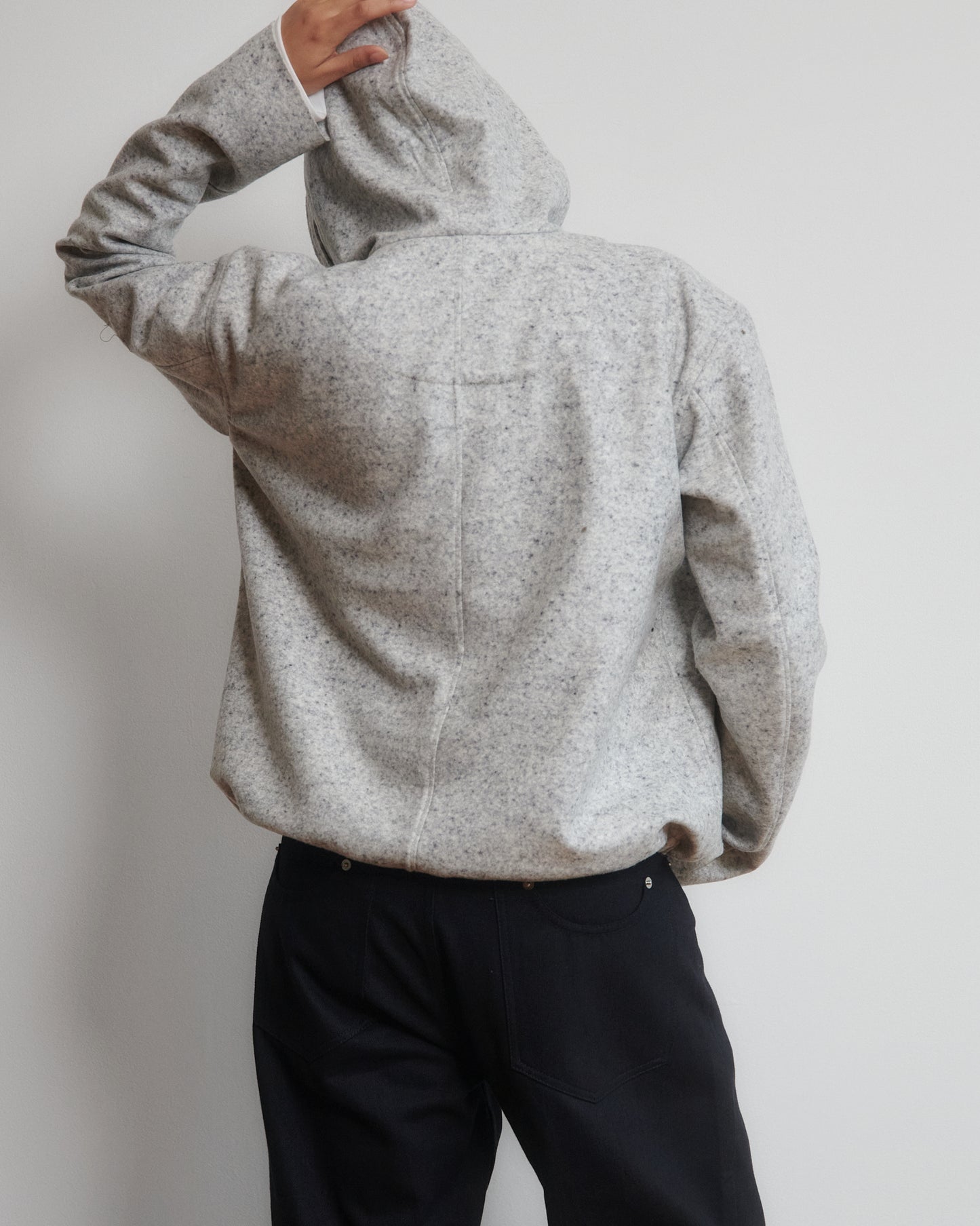 *PRE-ORDER* HOODED SHIRT - GREY