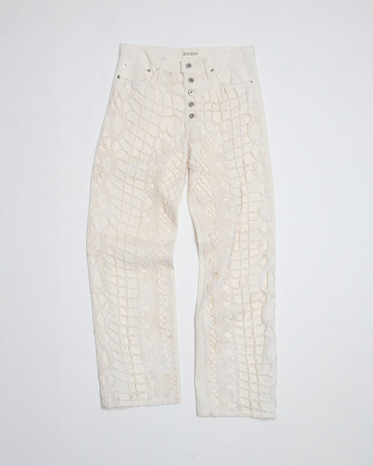 CORE DENIM - ECRU LACE