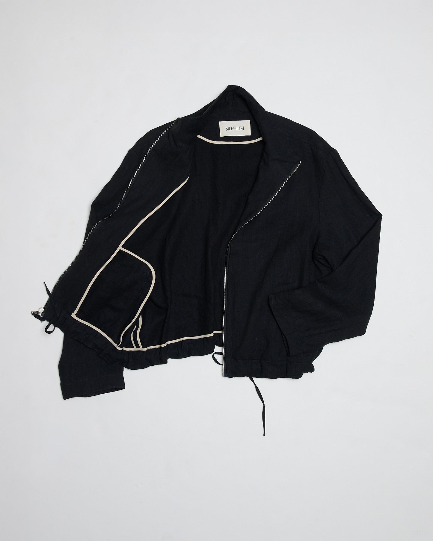 ZIP UP JACKET - BLACK