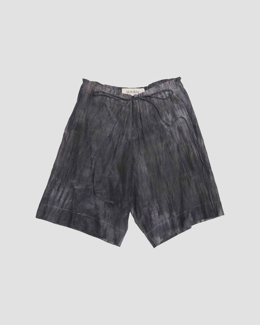 DRAWSTRING SHORTS - DYED SILK